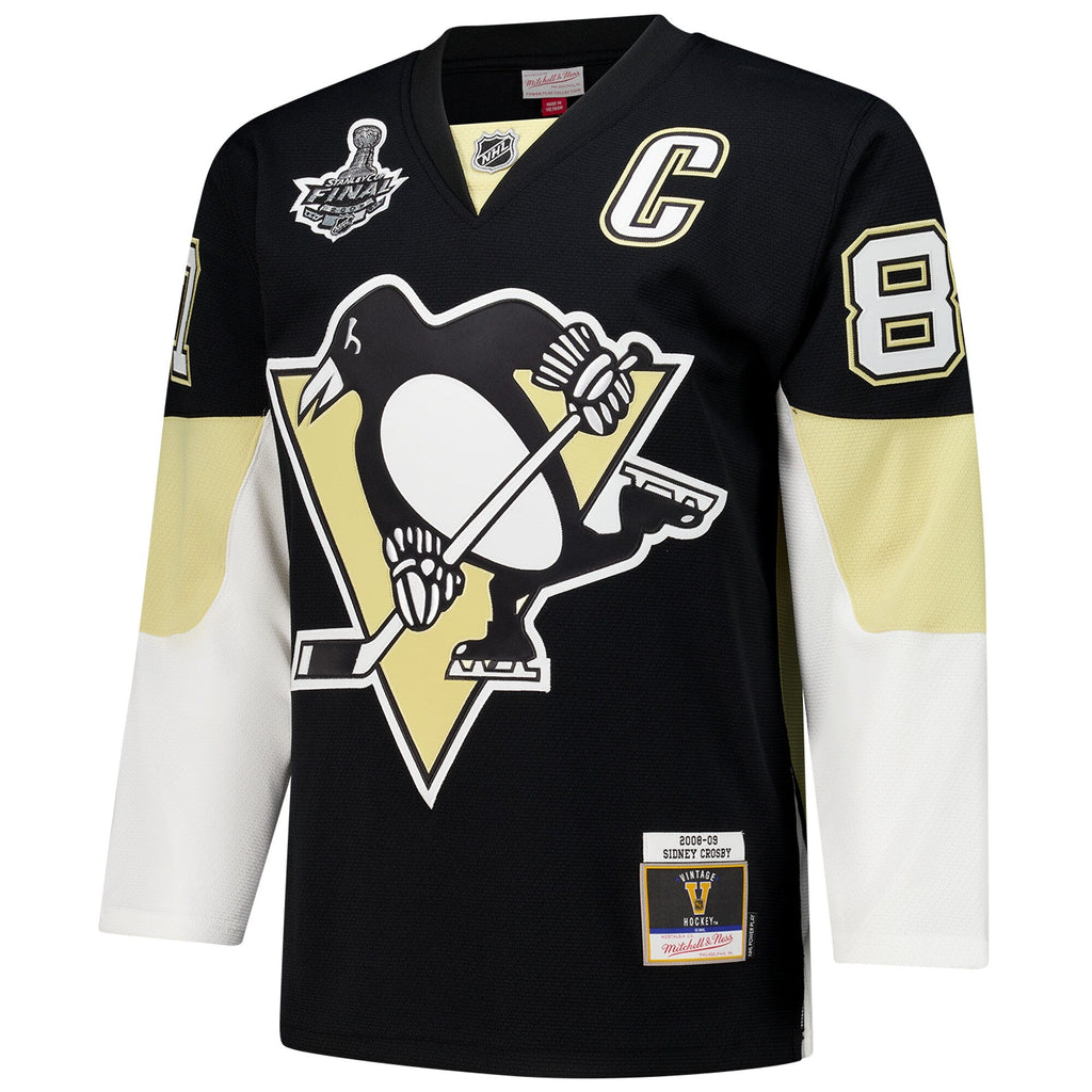 Pittsburgh Penguins Sidney Crosby Black 2008-09 Power Play Jersey product image 3, provided for visual reference and product