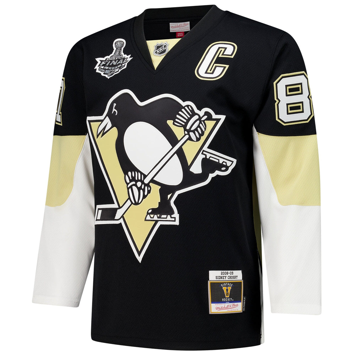 Pittsburgh Penguins Sidney Crosby Black 2008-09 Power Play Jersey product image 3, provided for visual reference and product