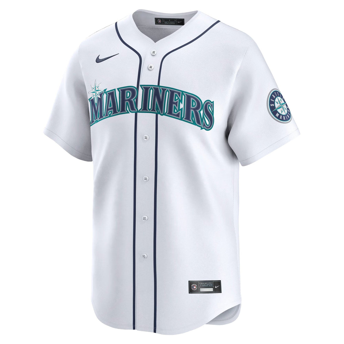 Seattle Mariners Cal Raleigh White Home Limited Player Jersey product image 7, provided for visual reference and product