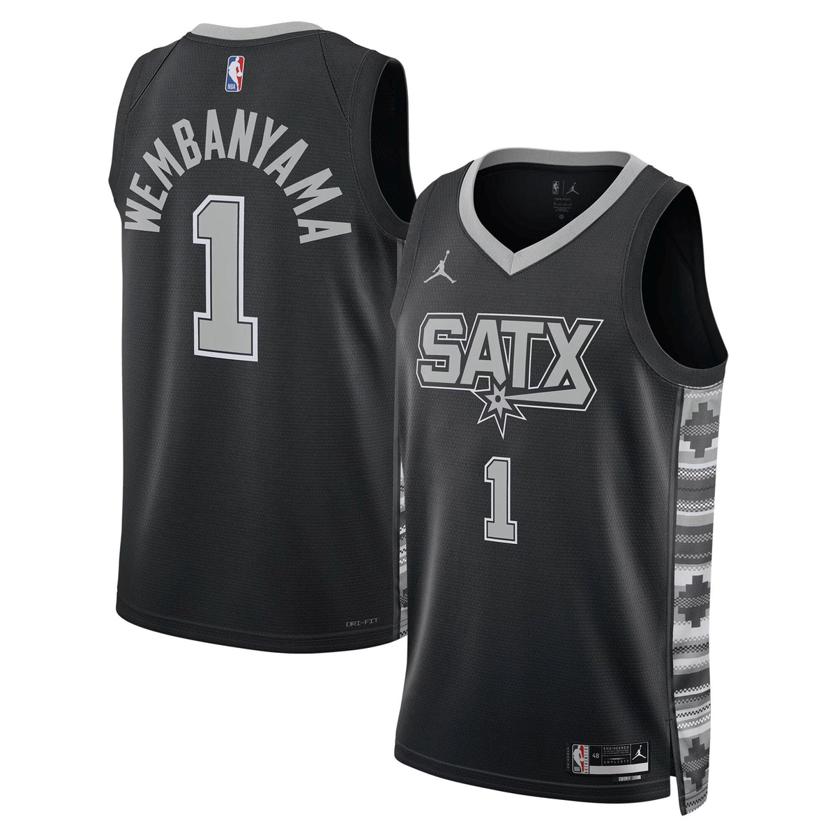 San Antonio Spurs Statement Edition Swingman Jersey - Victor Wembanyama product image 2, provided for visual reference and