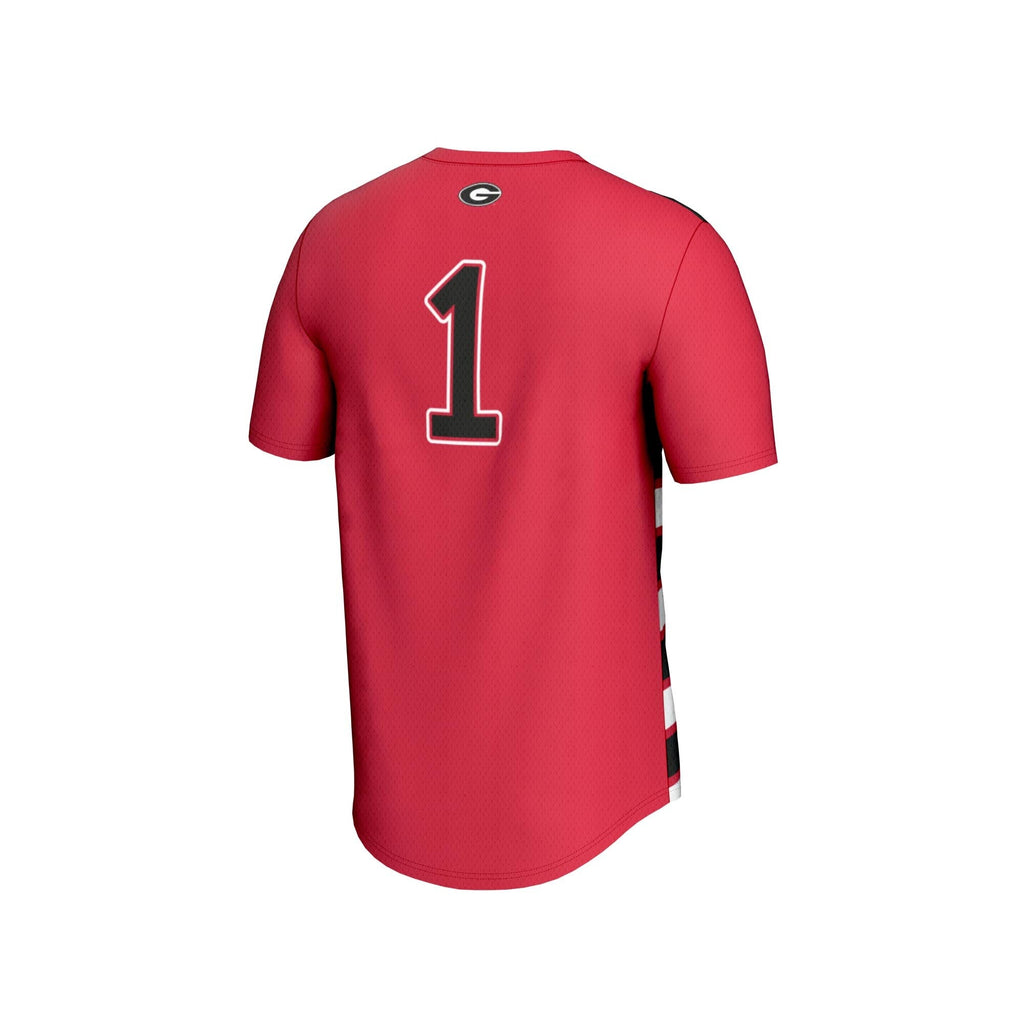 #1 Georgia Bulldogs Lightweight Soccer Fashion Jersey - Red product image 4, provided for visual reference and product