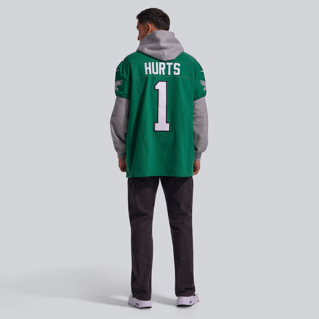 Philadelphia Eagles Jalen Hurts Kelly Green Alternate Vapor F.U.S.E. Elite Jersey product image 6, provided for visual