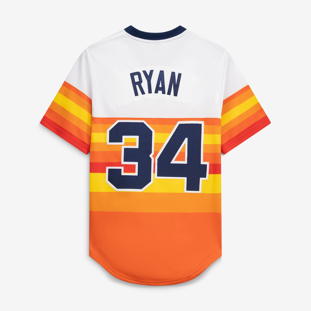 Houston Astros Nolan Ryan White Throwback Authentic Jersey product image 4, provided for visual reference and product detail