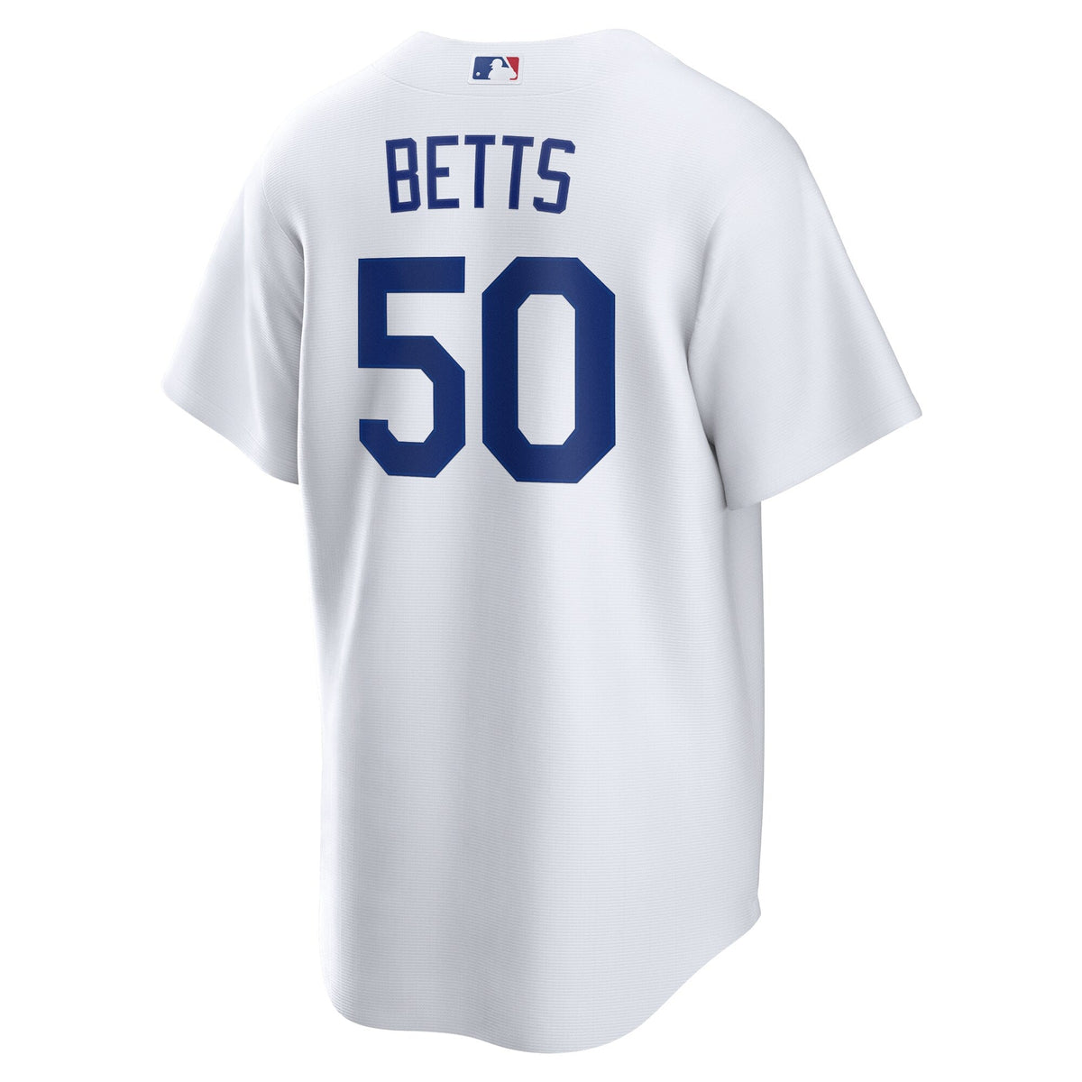 Los Angeles Dodgers Mookie Betts White Home Replica Player Name Jersey product image 4, provided for visual reference and