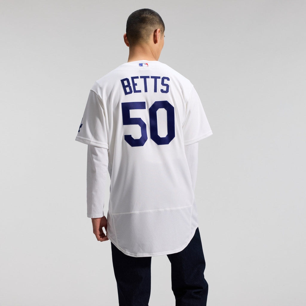 Los Angeles Dodgers Mookie Betts White Home Authentic Jersey product image 6, provided for visual reference and product