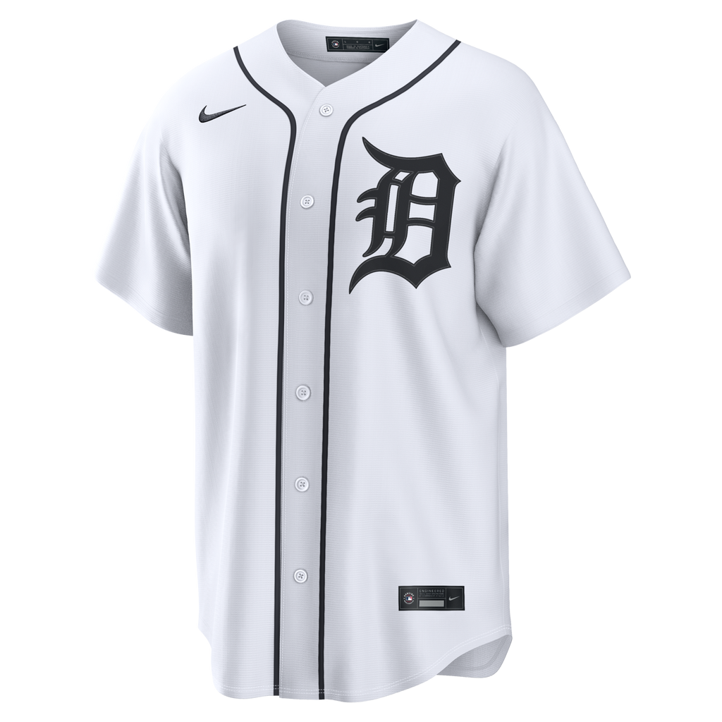 Detroit Tigers Kevin McGonigle White Home Replica Jersey product image 5, provided for visual reference and product detail
