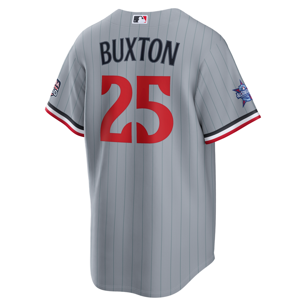 2026 All-Star Game Minnesota Twins Byron Buxton Gray Replica Jersey product image 4, provided for visual reference and