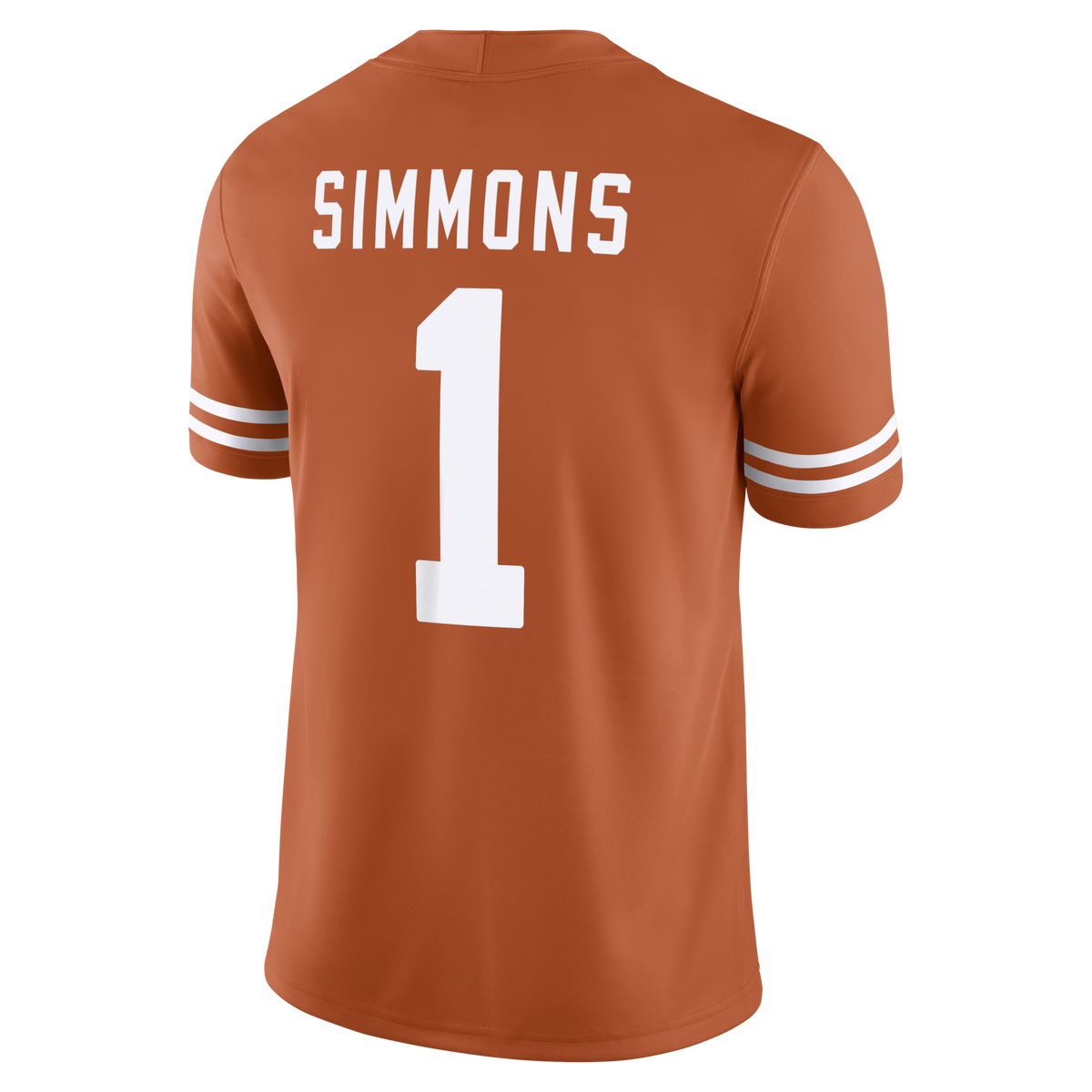 Colin Simmons Texas Longhorns Game Football Jersey - Texas Orange product image 4, provided for visual reference and product