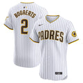 San Diego Padres Xander Bogaerts White Home Elite Jersey product image 1, provided for visual reference and product detail