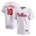 Philadelphia Phillies J.T. Realmuto White Home Limited Player Jersey product image 1, provided for visual reference and