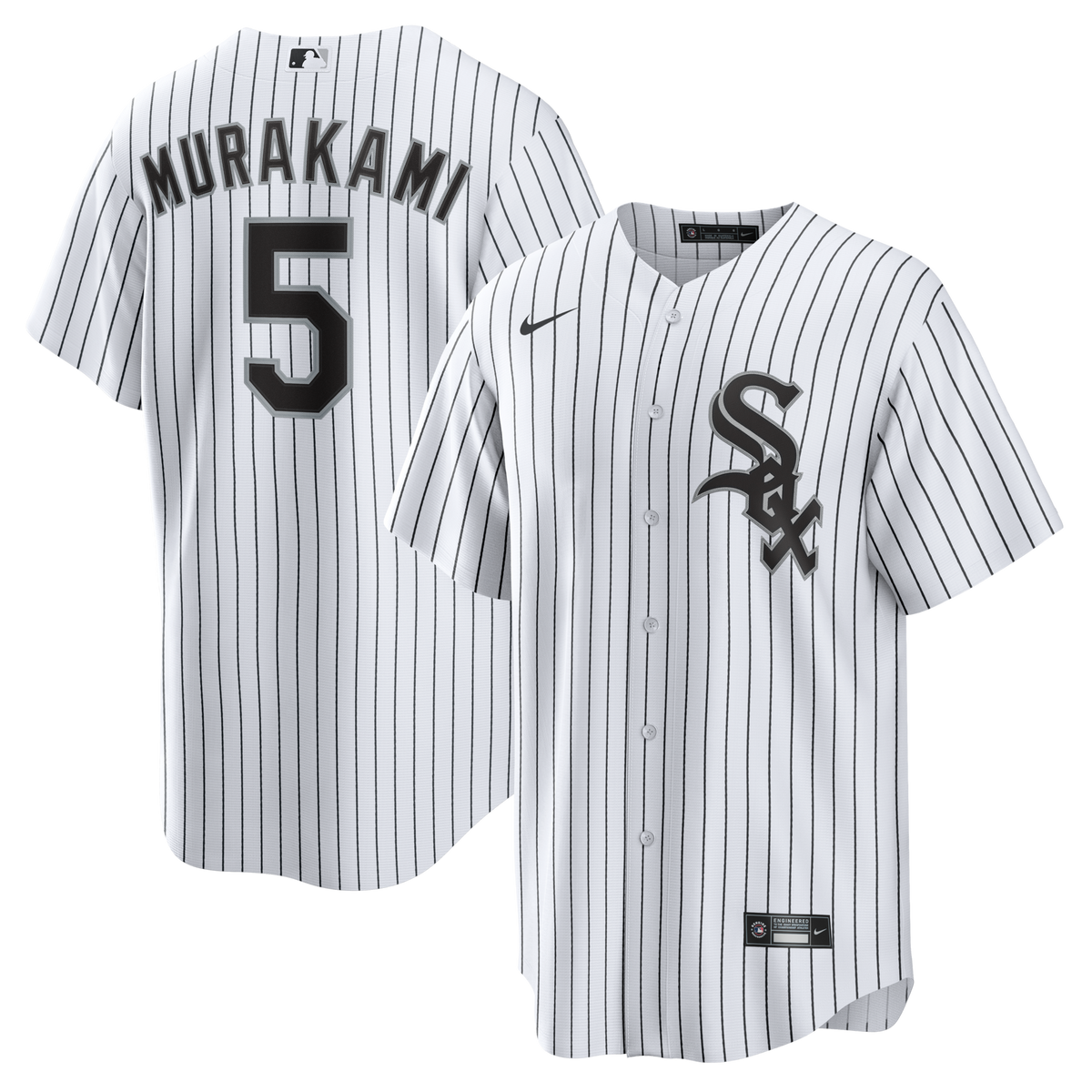 Chicago White Sox Munetaka Murakami White Home Replica Jersey product image 1, provided for visual reference and product