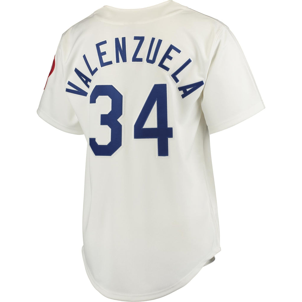 Los Angeles Dodgers Fernando Valenzuela Gray Authentic Jersey product image 4, provided for visual reference and product