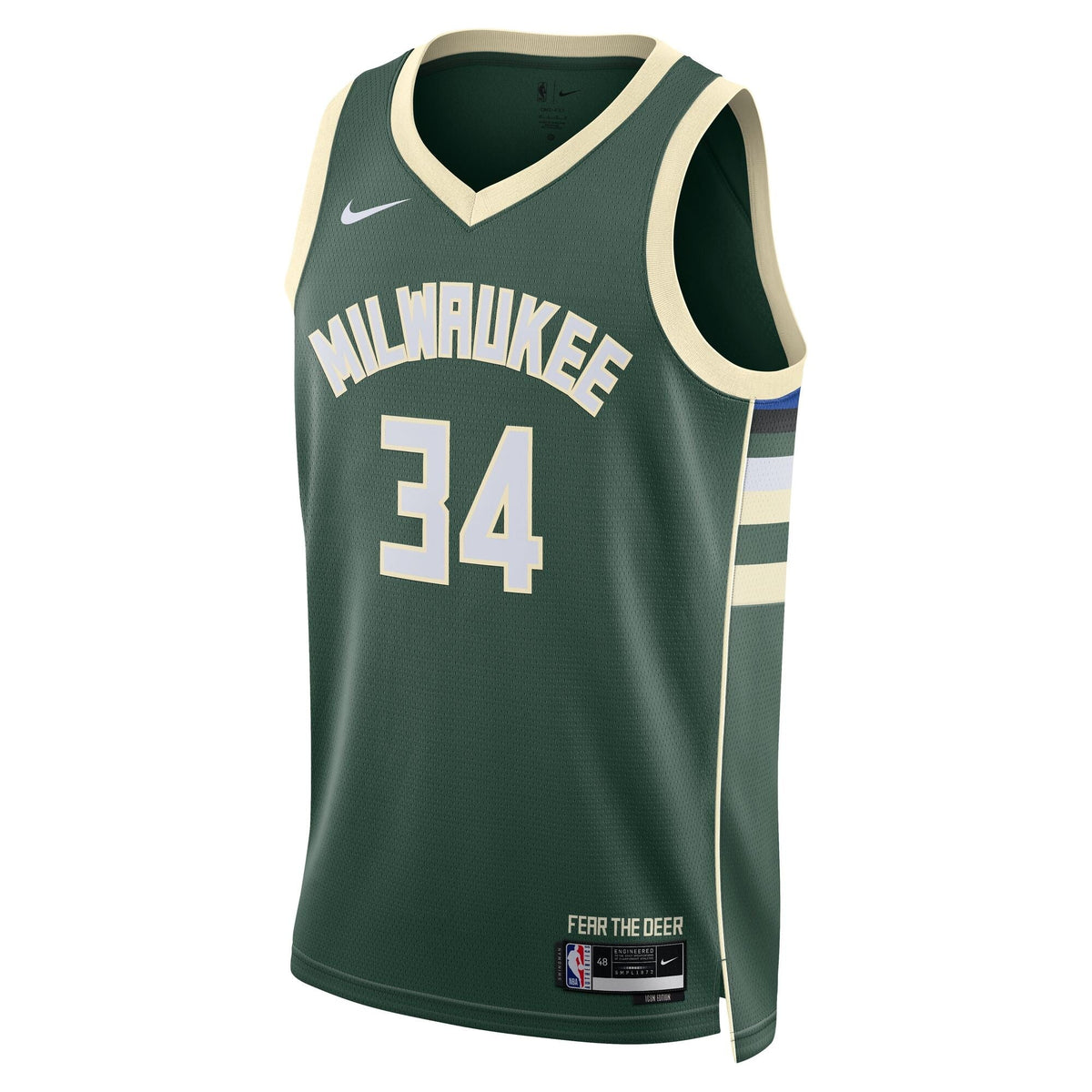 Milwaukee Bucks Giannis Antetokounmpo Dri-Fit Swingman Jersey product image 3, provided for visual reference and product