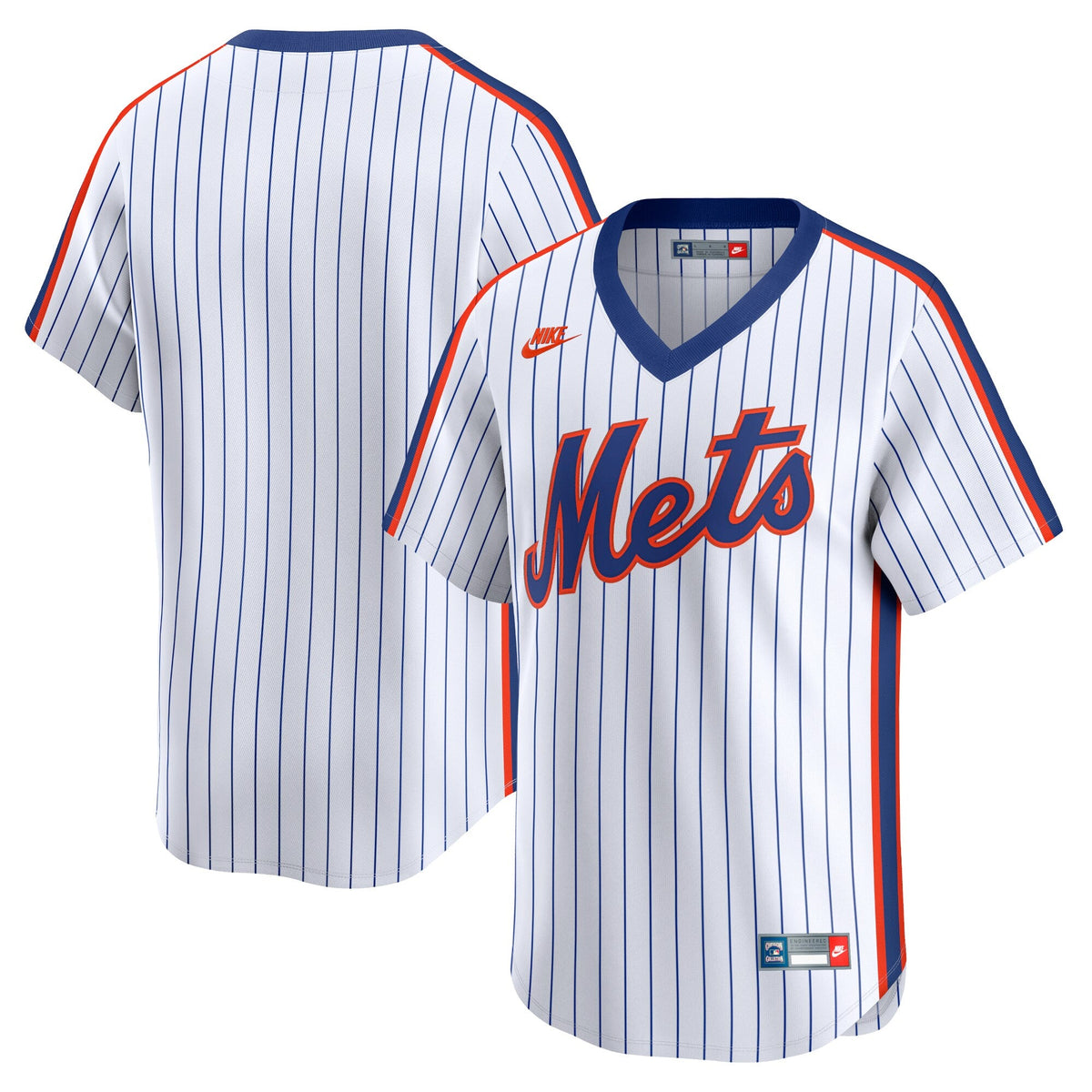 New York Mets White Cooperstown Collection Limited Jersey product image 2, provided for visual reference and product detail