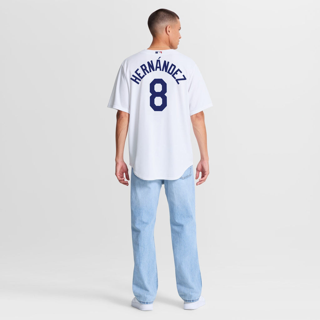 Los Angeles Dodgers Enrique Hernández White Home Replica Jersey product image 6, provided for visual reference and product