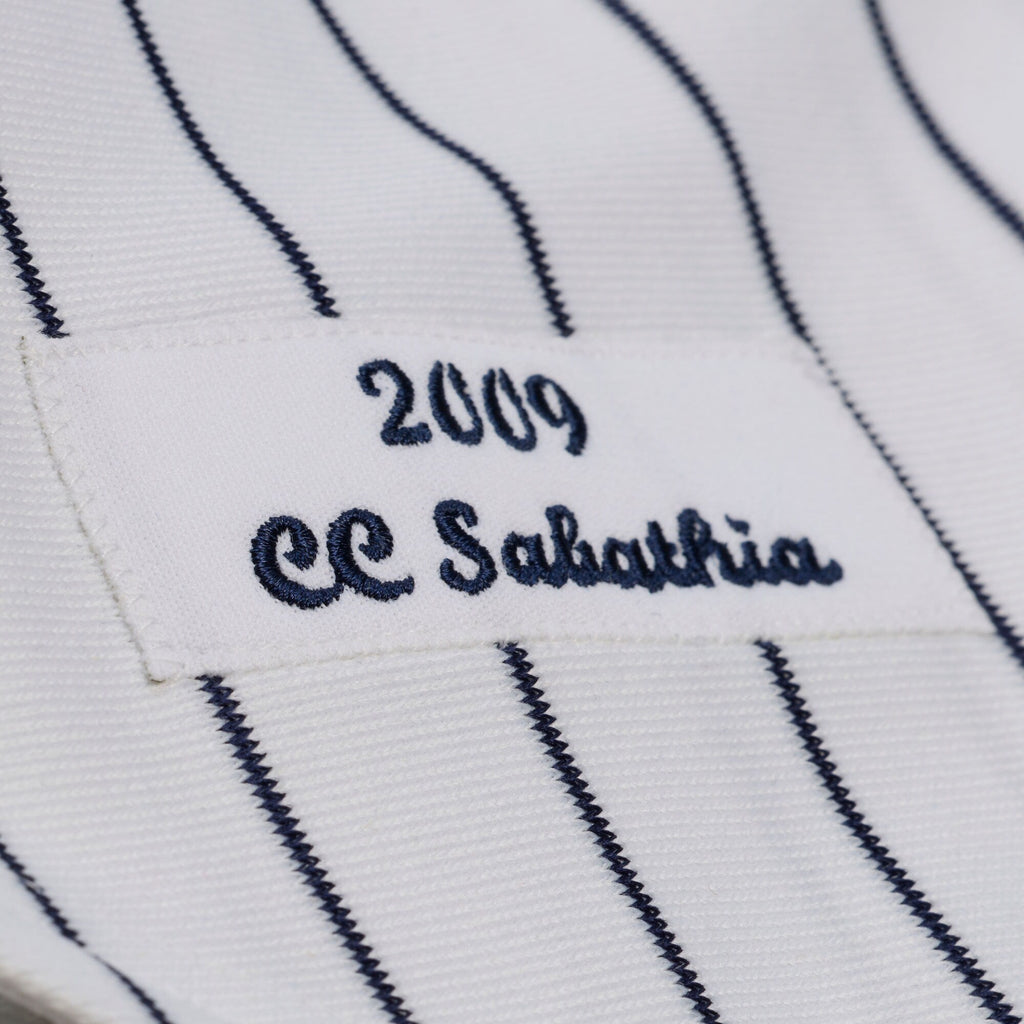 New York Yankees CC Sabathia White 2009 Cooperstown Collection Authentic Jersey product image 8, provided for visual