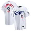 Fourth of July Los Angeles Dodgers Enrique Hernández White USA 250 Stadium Jersey product image 1, provided for visual