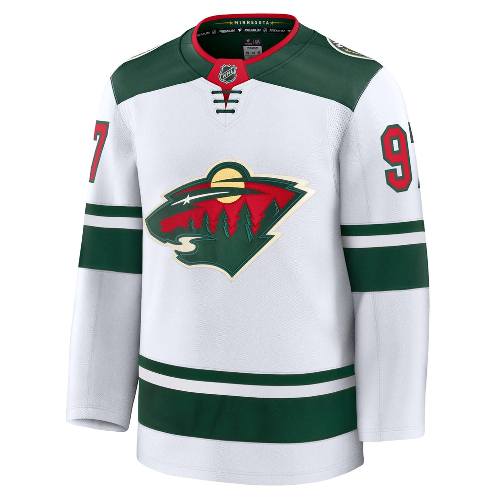 Minnesota Wild Kirill Kaprizov White Away Premium Jersey product image 3, provided for visual reference and product detail