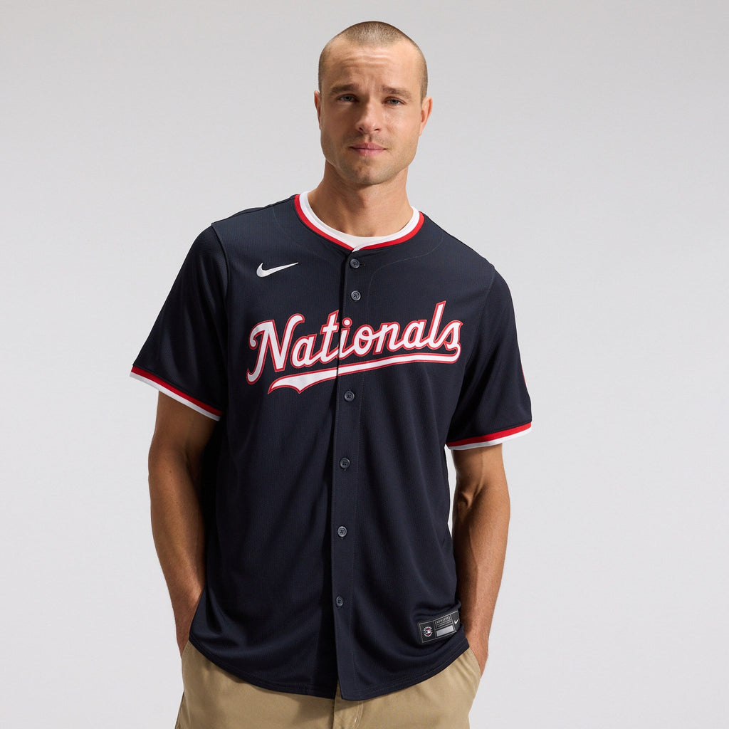 Washington Nationals James Wood Navy Alternate Limited Player Jersey product image 3, provided for visual reference and