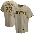 San Diego Padres Fernando Tatis Jr. Tan Alternate Replica Player Jersey product image 1, provided for visual reference and