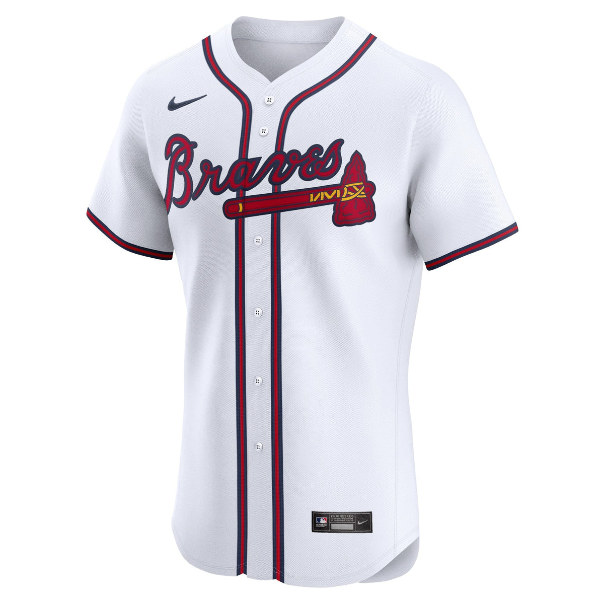 Atlanta Braves Ronald Acuña Jr. White Home Elite Jersey product image 3, provided for visual reference and product detail