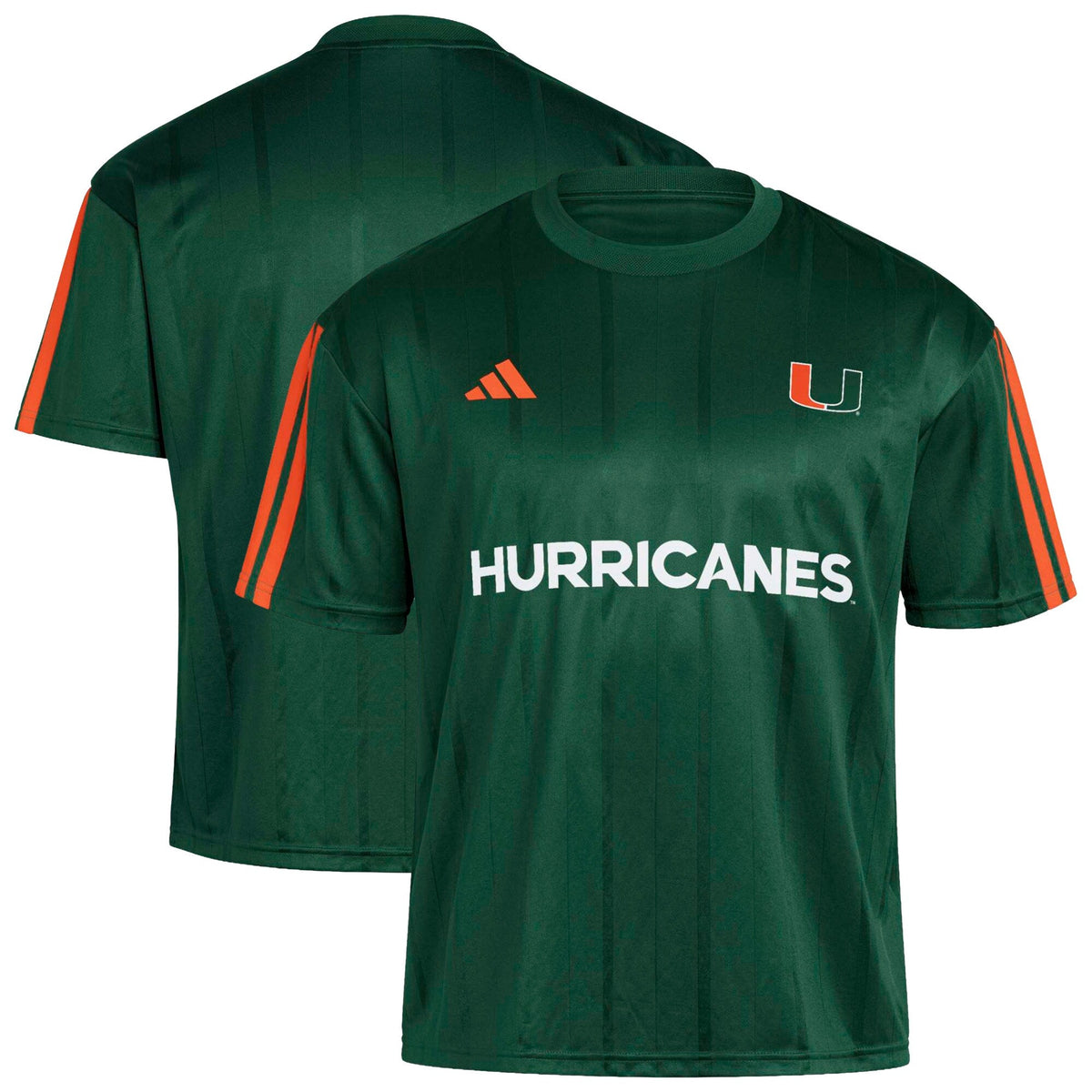 Miami Hurricanes Soccer Fashion Jersey - Green product image 2, provided for visual reference and product detail review