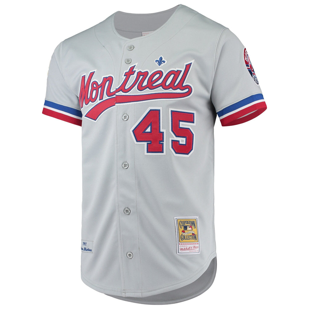 Montreal Expos Pedro Martinez Gray Cooperstown Collection Authentic Jersey product image 3, provided for visual reference