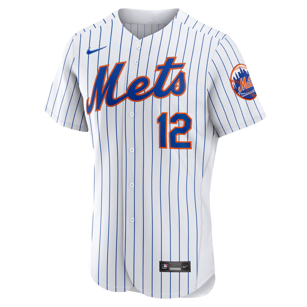 New York Mets Francisco Lindor White Home Authentic Player Jersey product image 7, provided for visual reference and product
