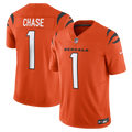 Cincinnati Bengals Ja'Marr Chase Orange Vapor F.U.S.E. Limited Jersey product image 1, provided for visual reference and