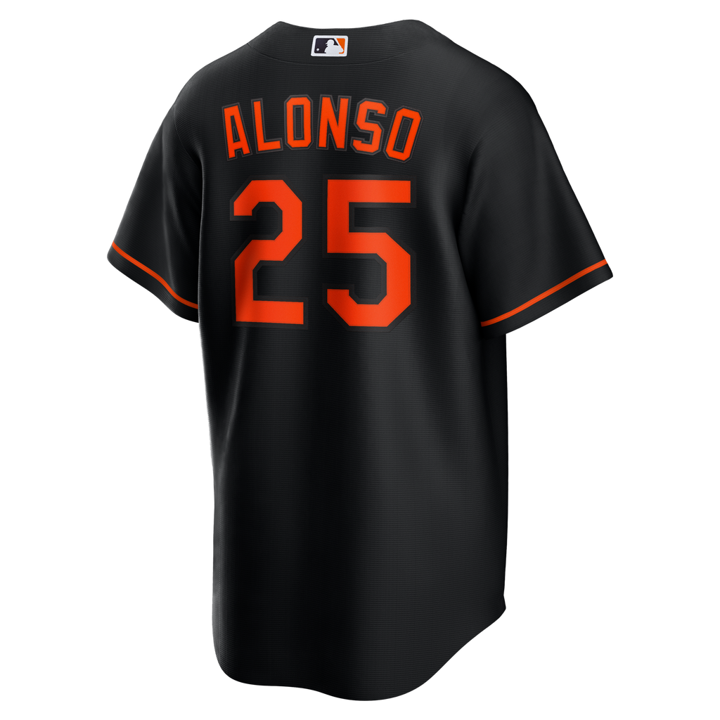 Baltimore Orioles Pete Alonso Black Alternate Replica Jersey product image 4, provided for visual reference and product