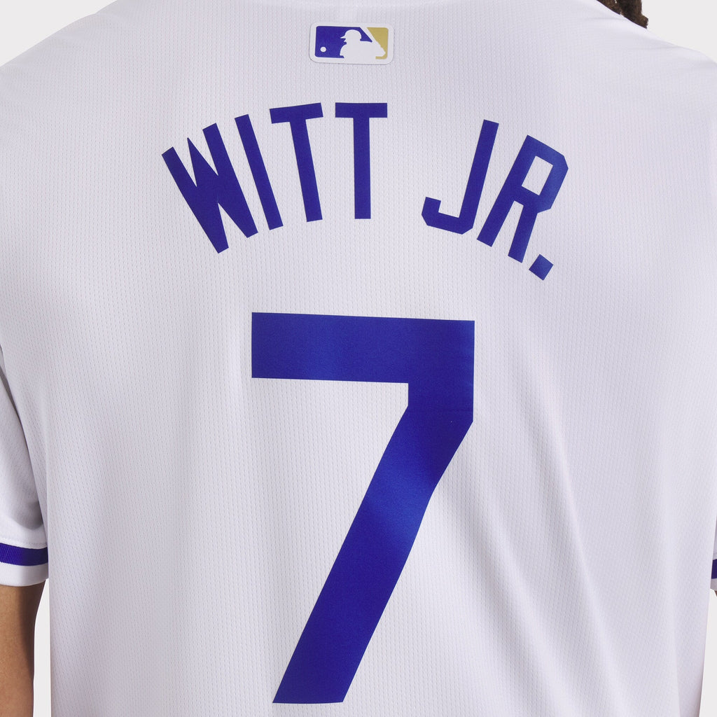 Kansas City Royals Bobby Witt Jr. White Home Limited Player Jersey product image 15, provided for visual reference and