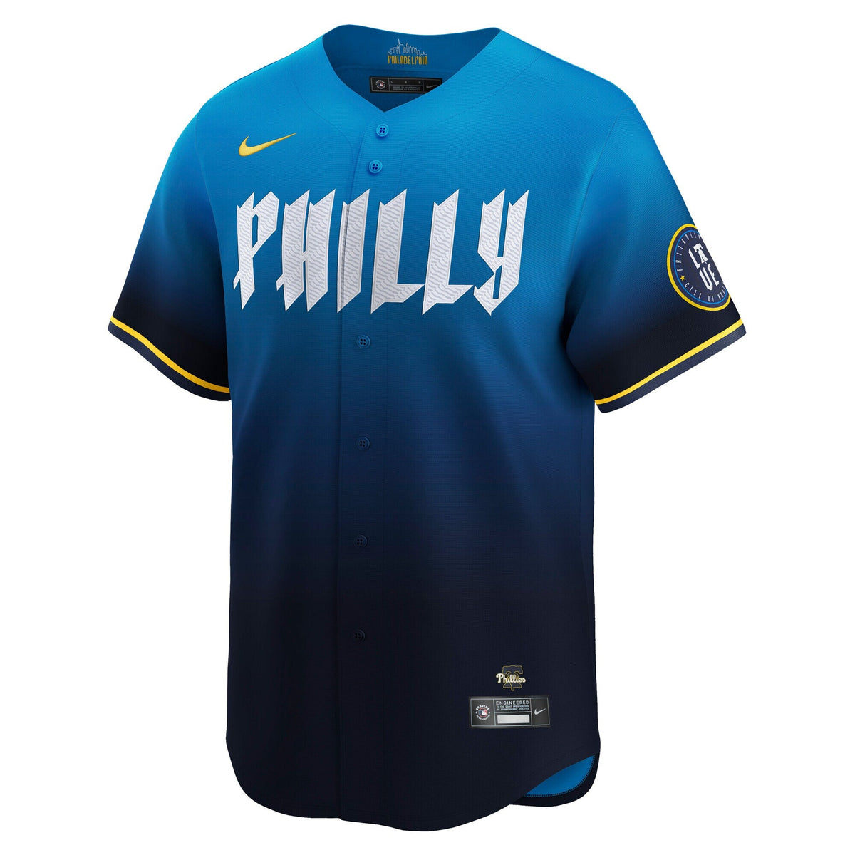 Philadelphia Phillies Bryce Harper Blue City Connect Limited Player Jersey product image 3, provided for visual reference