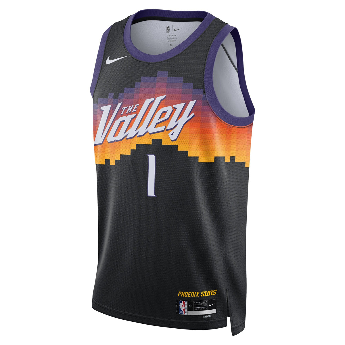 Phoenix Suns 2025/26 City Edition Swingman Jersey - Black - Devin Booker product image 3, provided for visual reference and