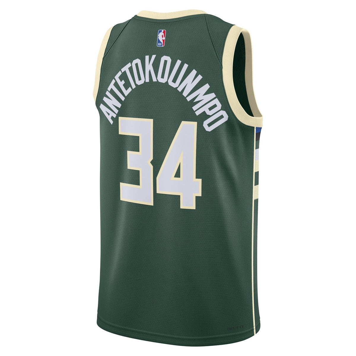 Milwaukee Bucks Giannis Antetokounmpo Dri-Fit Swingman Jersey product image 4, provided for visual reference and product