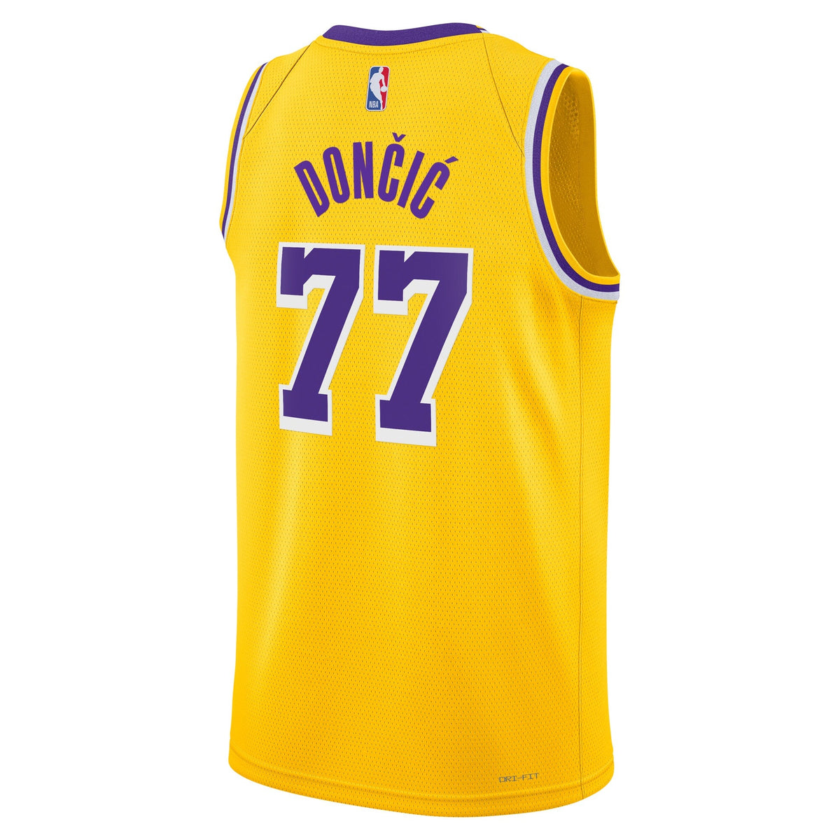 Los Angeles Lakers Icon Edition Swingman Jersey - Gold - Luka Dončić product image 4, provided for visual reference and