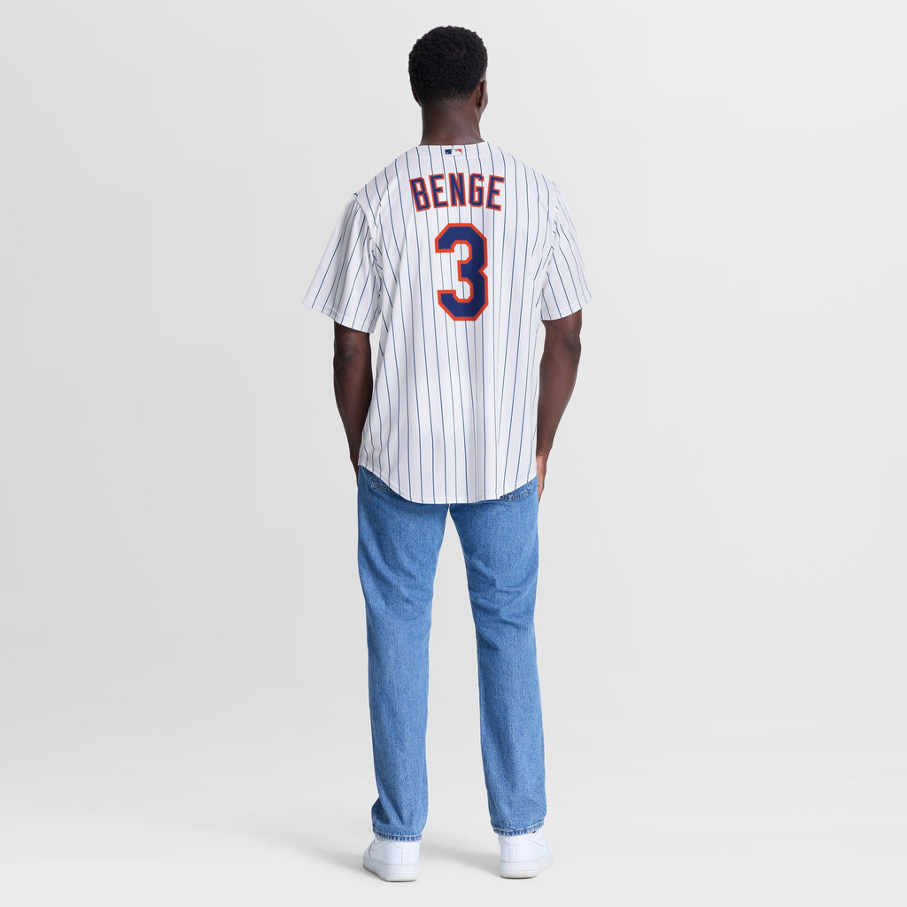 New York Mets Carson Benge White Home Replica Jersey product image 6, provided for visual reference and product detail review
