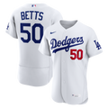 Los Angeles Dodgers Mookie Betts White Home Authentic Jersey product image 1, provided for visual reference and product