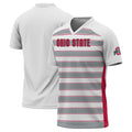 #1 Ohio State Buckeyes Lightweight Soccer Fashion Jersey - White product image 1, provided for visual reference and product