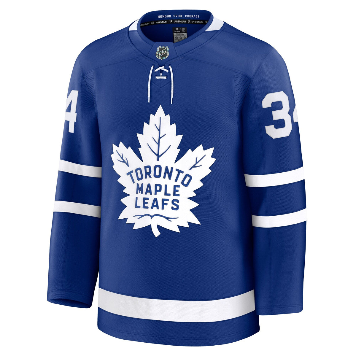 Toronto Maple Leafs Auston Matthews Blue Home Premium Jersey product image 3, provided for visual reference and product