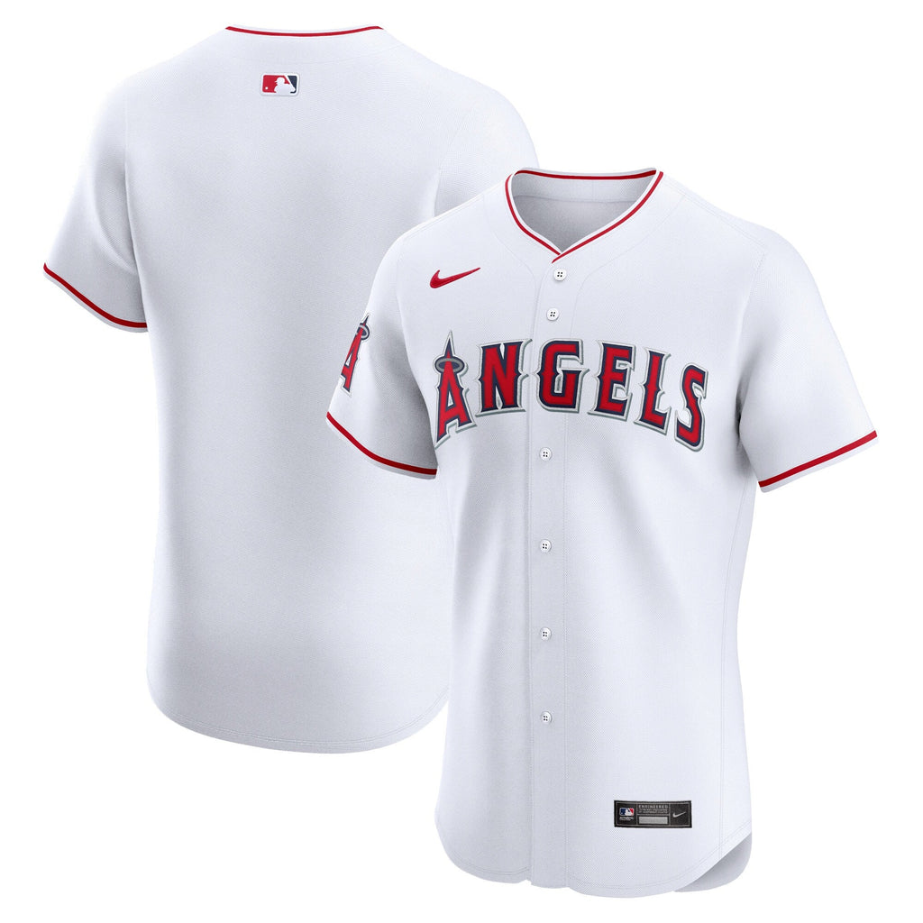 Los Angeles Angels White Home Elite Jersey product image 2, provided for visual reference and product detail review