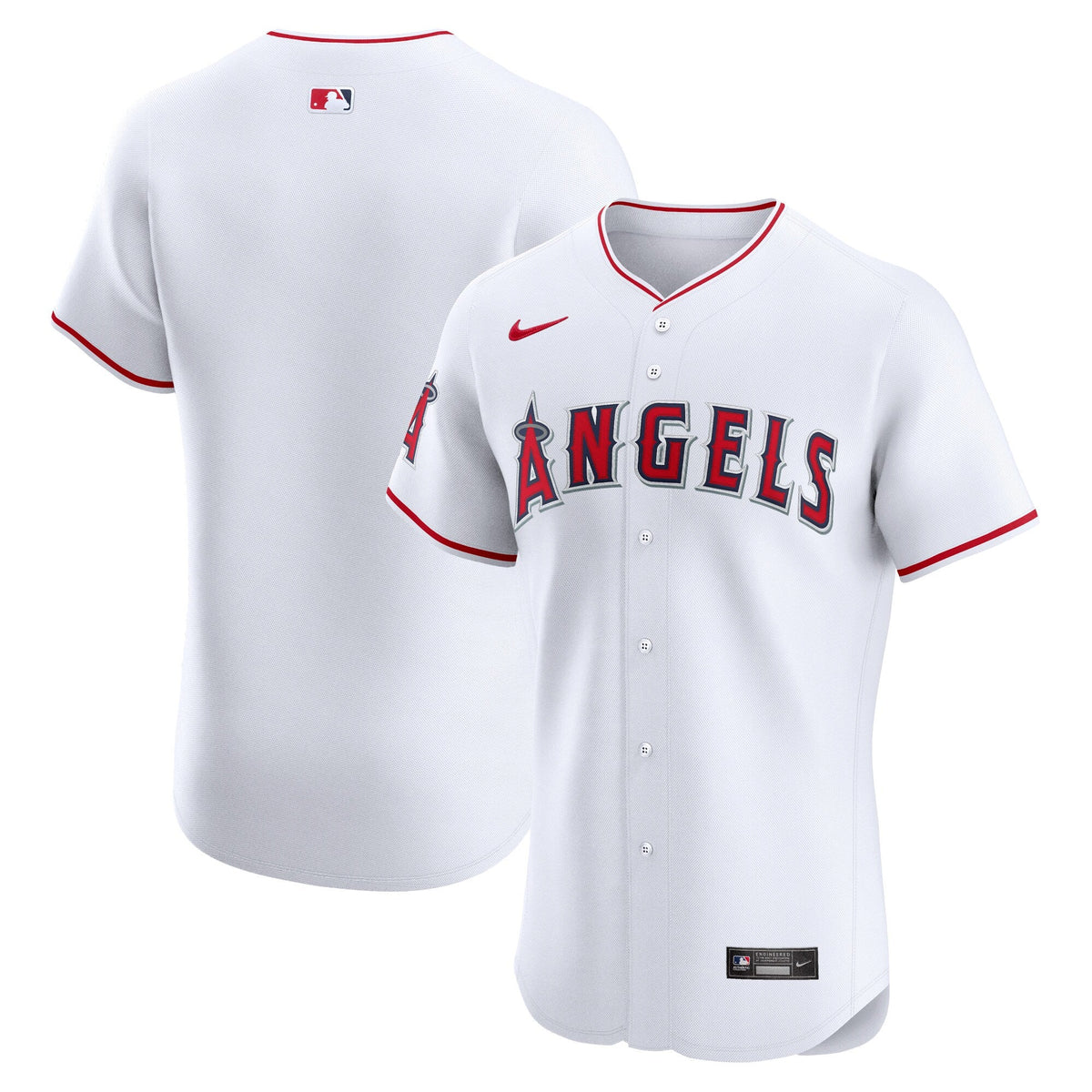 Los Angeles Angels White Home Elite Jersey product image 2, provided for visual reference and product detail review