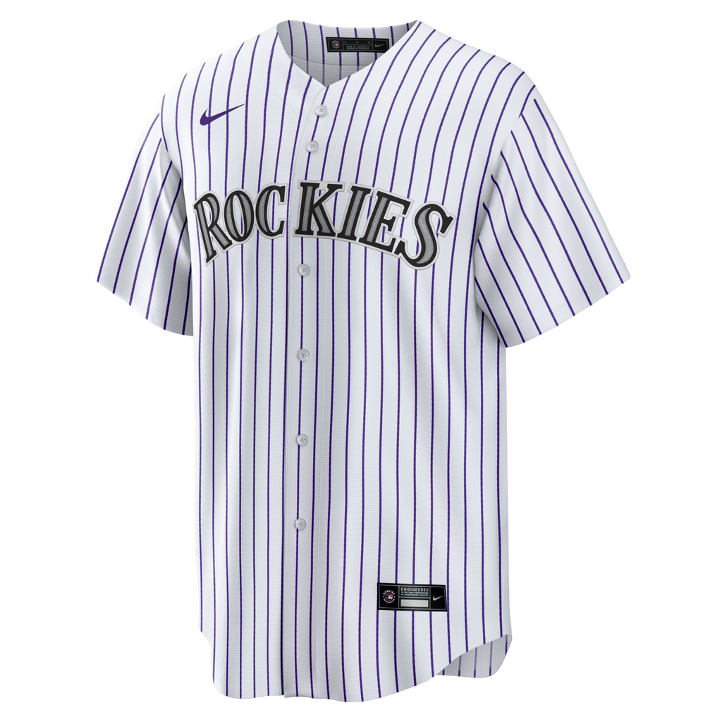Colorado Rockies Todd Helton White Home Retired Player Replica Jersey product image 3, provided for visual reference and