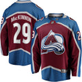 Colorado Avalanche Nathan MacKinnon Burgundy Home Breakaway Jersey product image 1, provided for visual reference and