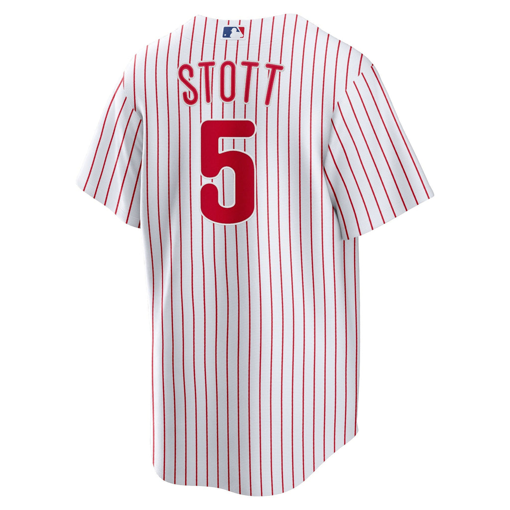 Philadelphia Phillies Bryson Stott White Replica Player Jersey product image 4, provided for visual reference and product