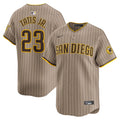 San Diego Padres Fernando Tatis Jr. Tan Alternate Limited Player Jersey product image 1, provided for visual reference and