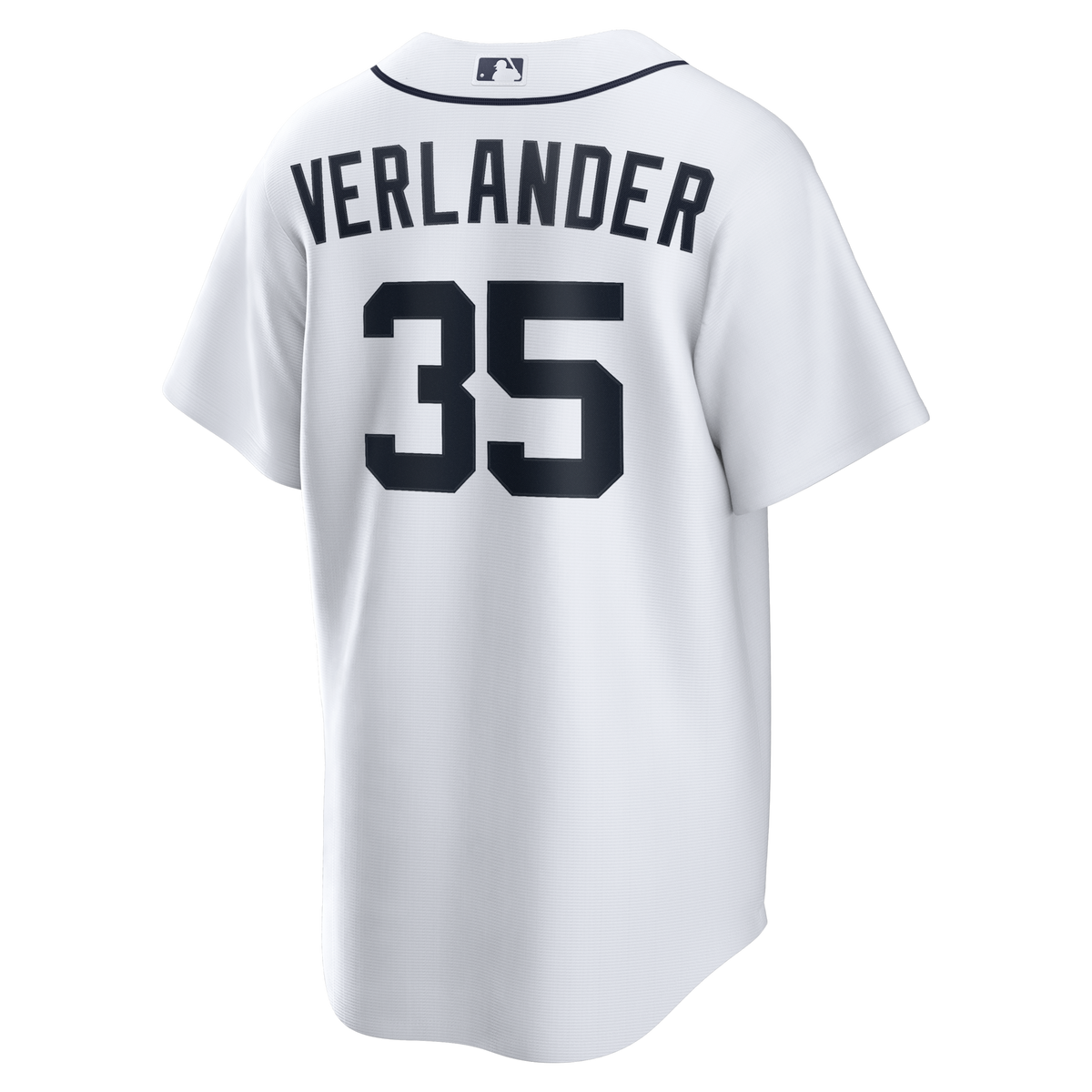 Detroit Tigers Justin Verlander White Home Replica Jersey product image 4, provided for visual reference and product detail