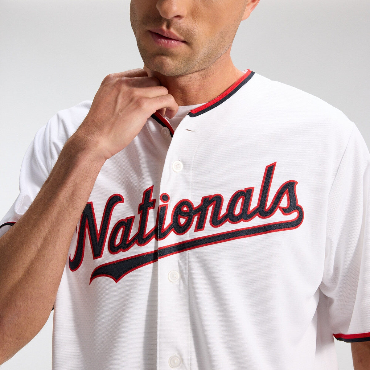Washington Nationals CJ Abrams White Home Replica Jersey product image 11, provided for visual reference and product detail