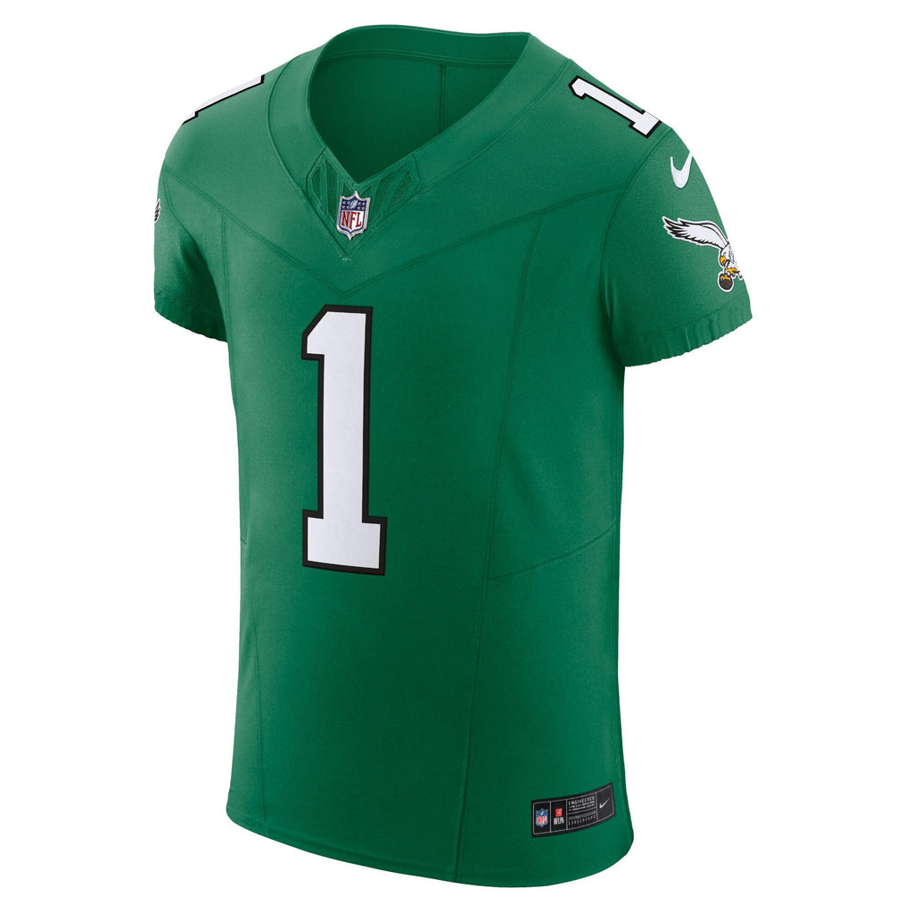 Philadelphia Eagles Jalen Hurts Kelly Green Alternate Vapor F.U.S.E. Elite Jersey product image 7, provided for visual