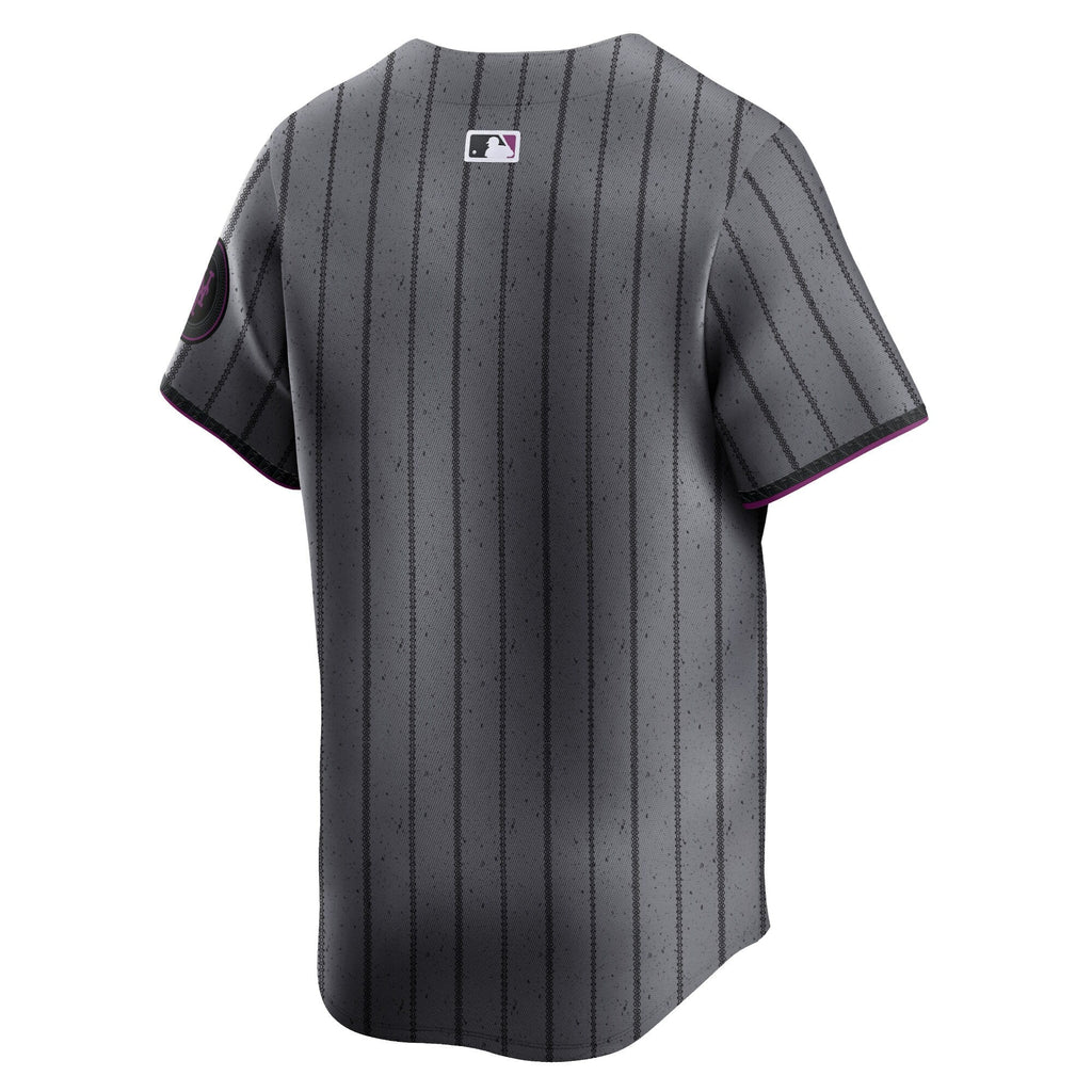 New York Mets Graphite 2024 City Connect Limited Jersey product image 4, provided for visual reference and product detail