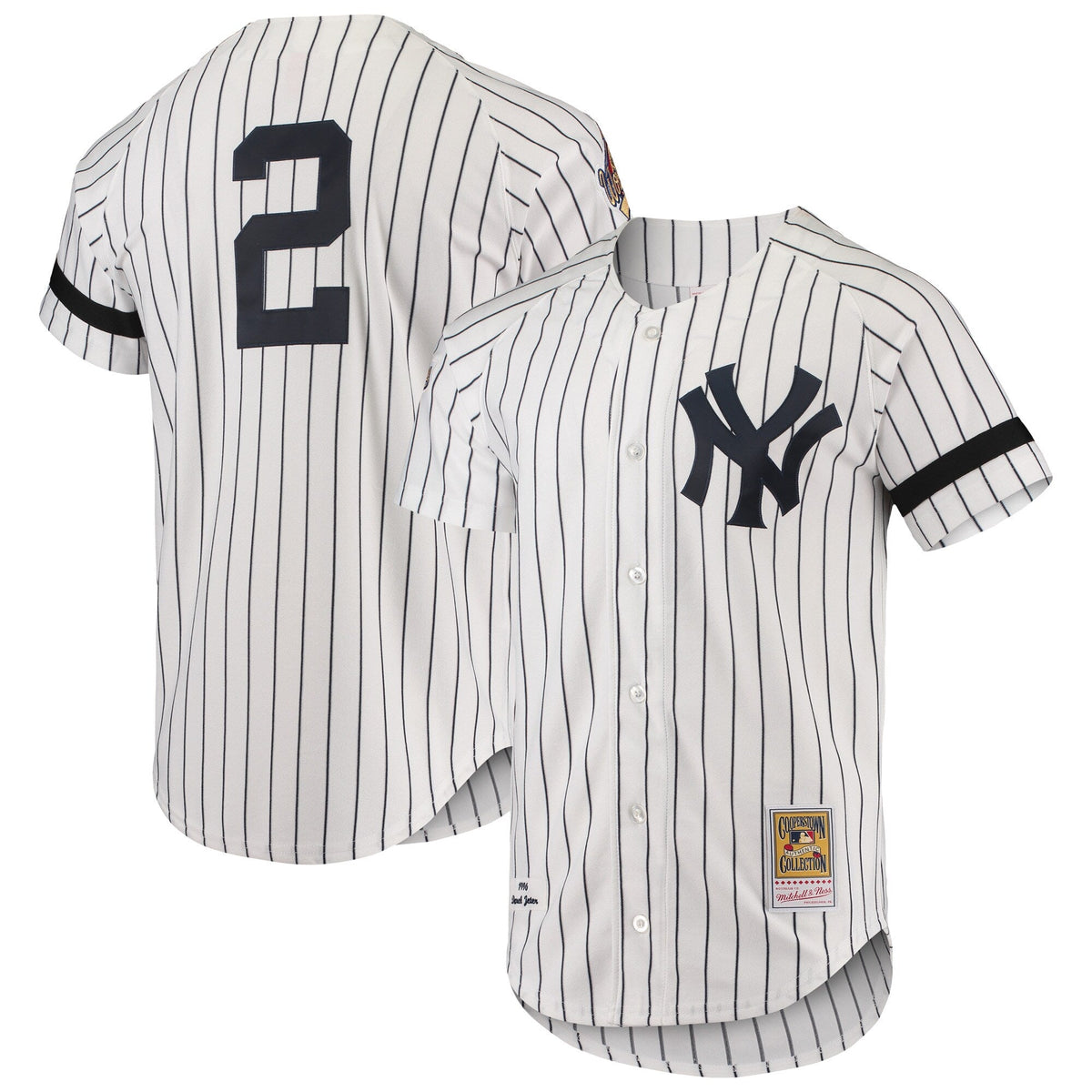 New York Yankees White Cooperstown Collection 1996 Authentic Home Jersey product image 1, provided for visual reference and